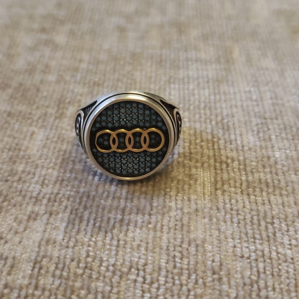 Audi 925 Italian silver ring